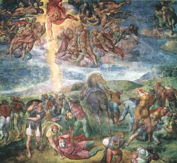 renaissance Painting - The conversion of Saul High Renaissance Michelangelo